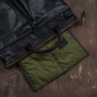 Horse Hide Helmet Bag(Tea Core Black)