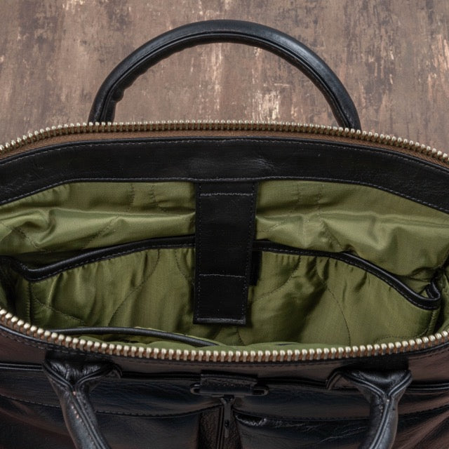 Horse Hide Helmet Bag(Tea Core Black)