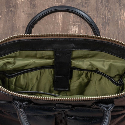 Horse Hide Helmet Bag(Tea Core Black)