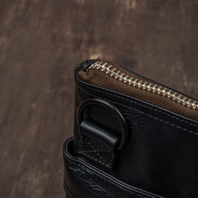 Horse Hide Helmet Bag(Tea Core Black)