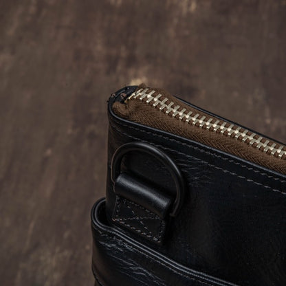 Horse Hide Helmet Bag(Tea Core Black)
