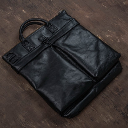 Horse Hide Helmet Bag(Tea Core Black)