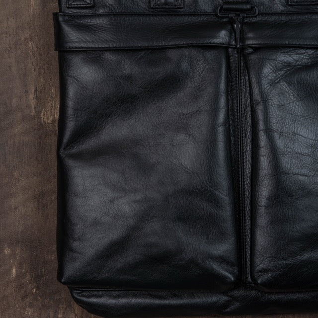Horse Hide Helmet Bag(Tea Core Black)