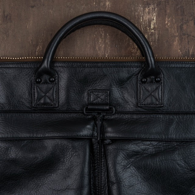 Horse Hide Helmet Bag(Tea Core Black)