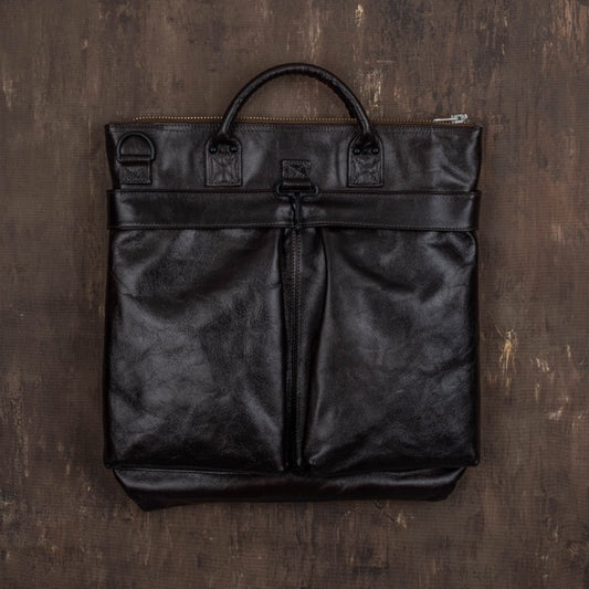 Horse Hide Helmet Bag(Dark Brown)
