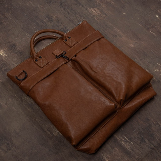 Horse Hide Helmet Bag(Tan Brown)