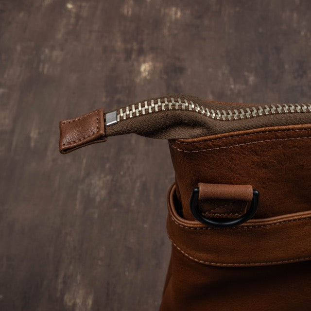 Horse Hide Helmet Bag(Tan Brown)