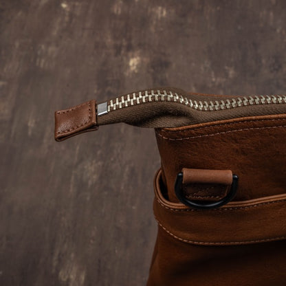 Horse Hide Helmet Bag(Tan Brown)