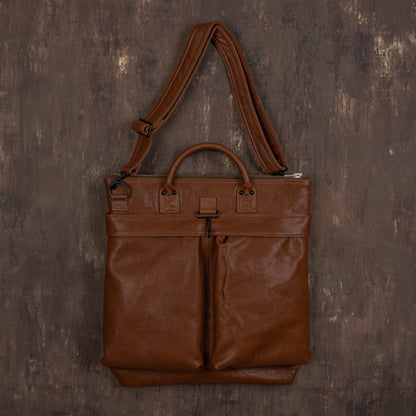 Horse Hide Helmet Bag(Tan Brown)